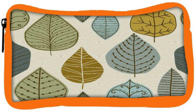 

Snoogg Eco Friendly Canvas Standing Leaves Designer Student Pen Pencil Case Coin Purse Pouch Cosmetic Makeup Bag (ORANGE) Pouch(Multicolor)
