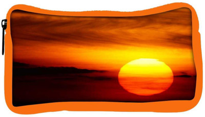 

Snoogg Eco Friendly Canvas Amazing Sunset Designer Student Pen Pencil Case Coin Purse Pouch Cosmetic Makeup Bag (ORANGE) Pouch(Multicolor)