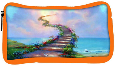 

Snoogg Eco Friendly Canvas Stairs To Heaven Designer Student Pen Pencil Case Coin Purse Pouch Cosmetic Makeup Bag (ORANGE) Pouch(Multicolor)