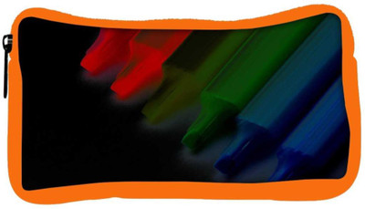 

Snoogg Eco Friendly Canvas Colorful Crayons Designer Student Pen Pencil Case Coin Purse Pouch Cosmetic Makeup Bag (ORANGE) Pouch(Multicolor)