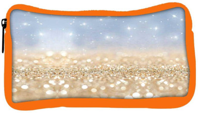 

Snoogg Eco Friendly Canvas Sands Or Crystals Student Pen Pencil Case Coin Purse Pouch Cosmetic Makeup Bag (ORANGE) Pouch(Multicolor)