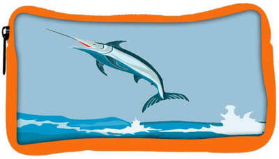 

Snoogg Eco Friendly Canvas Blue Marlin Fish Jumping Retro Student Pen Pencil Case Coin Purse Pouch Cosmetic Makeup Bag (ORANGE) Pouch(Multicolor)