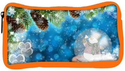 

Snoogg Eco Friendly Canvas Snowman Designer Student Pen Pencil Case Coin Purse Pouch Cosmetic Makeup Bag (ORANGE) Pouch(Multicolor)