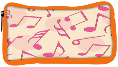

Snoogg Eco Friendly Canvas Pink Music Designer Student Pen Pencil Case Coin Purse Pouch Cosmetic Makeup Bag (ORANGE) Pouch(Multicolor)