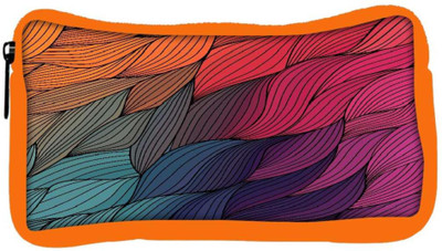 

Snoogg Eco Friendly Canvas Vector Abstract Hand Drawn Waves Texture Student Pen Pencil Case Coin Purse Pouch Cosmetic Makeup Bag (ORANGE) Pouch(Multicolor)