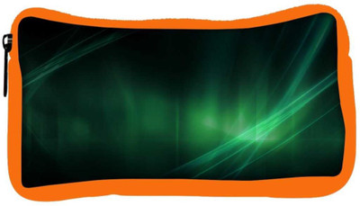 

Snoogg Eco Friendly Canvas Abstract Green Designer Student Pen Pencil Case Coin Purse Pouch Cosmetic Makeup Bag (ORANGE) Pouch(Multicolor)