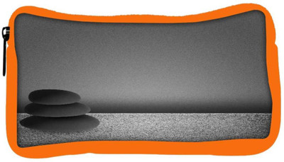 

Snoogg Eco Friendly Canvas Black Zen Stones Background Student Pen Pencil Case Coin Purse Pouch Cosmetic Makeup Bag (ORANGE) Pouch(Multicolor)