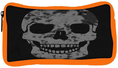 

Snoogg Eco Friendly Canvas Skull Student Pen Pencil Case Coin Purse Pouch Cosmetic Makeup Bag (ORANGE) Pouch(Multicolor)