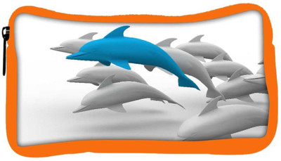 

Snoogg Eco Friendly Canvas 3D Dolphins Student Pen Pencil Case Coin Purse Pouch Cosmetic Makeup Bag (ORANGE) Pouch(Multicolor)