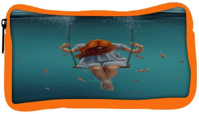 

Snoogg Eco Friendly Canvas Swing Inside Water Designer Student Pen Pencil Case Coin Purse Pouch Cosmetic Makeup Bag (ORANGE) Pouch(Multicolor)