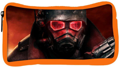 

Snoogg Eco Friendly Canvas Red Eye Army Designer Student Pen Pencil Case Coin Purse Pouch Cosmetic Makeup Bag (ORANGE) Pouch(Multicolor)