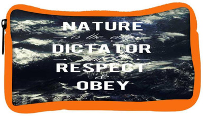 

Snoogg Eco Friendly Canvas Obey Nature Student Pen Pencil Case Coin Purse Pouch Cosmetic Makeup Bag (ORANGE) Pouch(Multicolor)