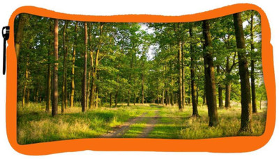 

Snoogg Eco Friendly Canvas Greeny Forest Designer Student Pen Pencil Case Coin Purse Pouch Cosmetic Makeup Bag (ORANGE) Pouch(Multicolor)
