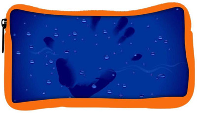 

Snoogg Eco Friendly Canvas Hand Print Designer Student Pen Pencil Case Coin Purse Pouch Cosmetic Makeup Bag (ORANGE) Pouch(Multicolor)