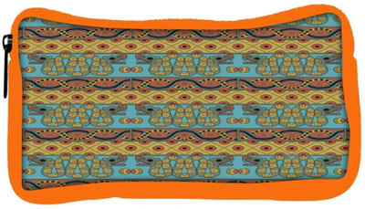 

Snoogg Eco Friendly Canvas Aztec Pattern Mustard Student Pen Pencil Case Coin Purse Pouch Cosmetic Makeup Bag (ORANGE) Pouch(Multicolor)