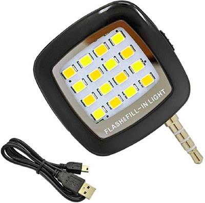 

Mobone 3.5 Selfie Flash(Adjustable Brightness Black)