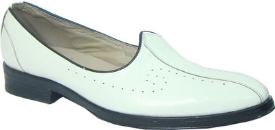 

ASM White Leather Nagra Shoes Party Wear For Men(White