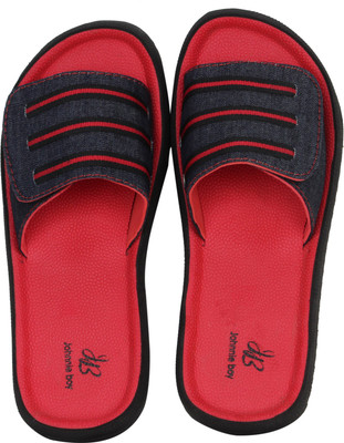 

Johnnie Boy Premium velcro Slipper for men Slides, Red