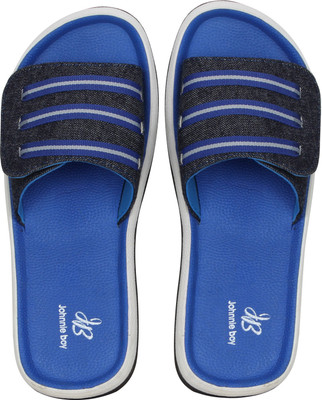 

Johnnie Boy Premium velcro Slipper for men Slides, Royal blue