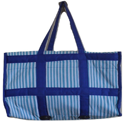 

NavRup Handworks Travelling bag cotton Small Travel Bag(Blue)