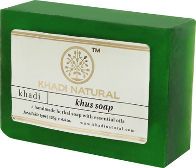

Khadi Natural Hand Made Khus Soap Pack of 3(375 g, Pack of 3)