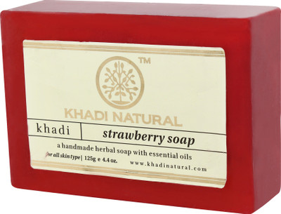 

Khadi Natural Hand Made Strawberry Soap Pack of 3(375 g, Pack of 3)