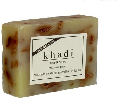 

Khadi Natural Hand Made Rose Honey With Rose Petals Soap Pack of 2(200 g, Pack of 2)