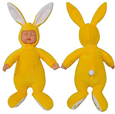 

tako bell Yellow 25cm Rabbit Plush Stuffed Baby Doll - 20 cm(Multicolor)