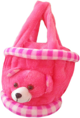 

Toyz Avenue STUFFED TEDDY BEAR BAG FOR KIDS - 18 cm(Pink)