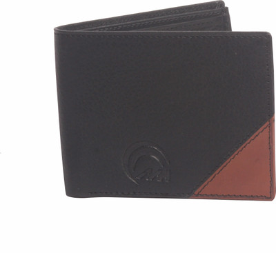 

mh Men Black Genuine Leather Wallet(12 Card Slots)