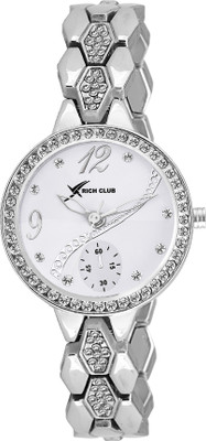 Rich Club RC-2276 Silver Design Watch - For Girls