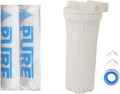 

AQUACRETA 10” Spun candle 5 Micron 2 pcs with Bowl, Elbo and Teflon tape for water purifier Solid Filter Cartridge (5, Pack of 6) Solid Filter Cartridge(5, Pack of 6)