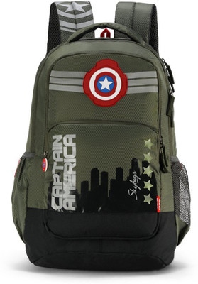 

Skybags Sb Marvel 07 Olive 31 L Backpack(Black)
