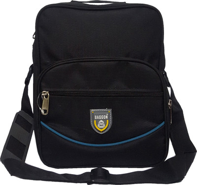 

BEST BAGS BAGGON Office/School Lunch Bag Waterproof Lunch Bag(Black, 8 inch)