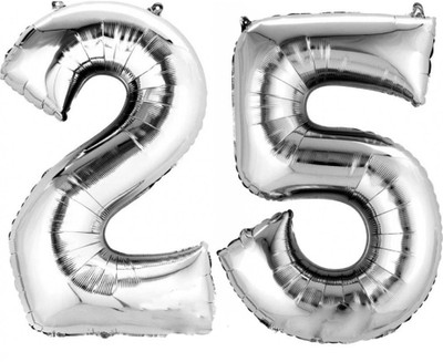 number balloons 25
