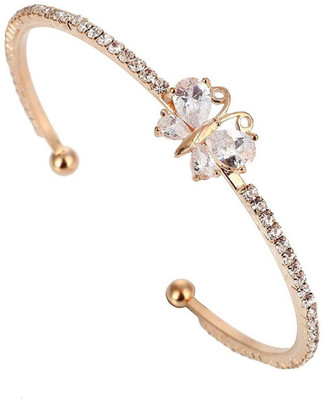 Shining Diva Alloy Cubic Zirconia Charm Bracelet