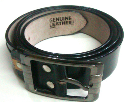 

Hidrik Men Formal, Casual Black Genuine Leather Belt, Royal black_45698