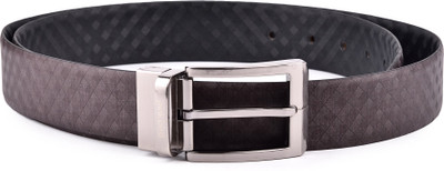 

Pink Bird Men Casual Brown Genuine Leather Reversible Belt