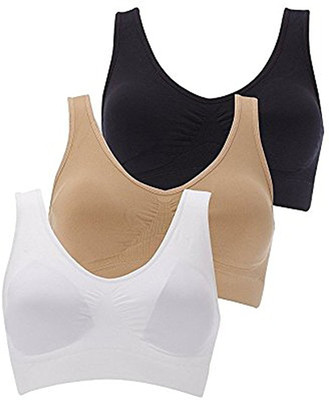Smart Pro by SmartPro Sport Air Tshirt Women T-Shirt Non Padded Bra(White, Black, Beige)