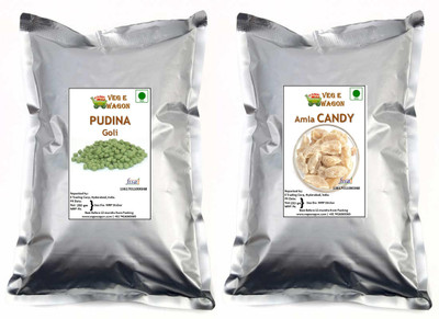 

Veg E Wagon Pudina Goli and Sweet Amla 250 gm Combo Sweet and Sour(Pack of 2)