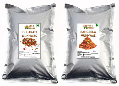 

Veg E Wagon Gujarati and Rangeela Mukhwas 250 gm Combo Mukhwas Mouth Freshener(Pack of 2)