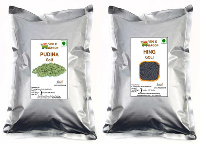 

Veg E Wagon Pudina and Hing Goli 250 gm Combo Pudina, Hing Sour Candy(Pack of 2)