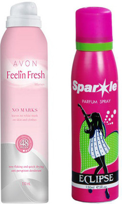 

Avon Anew Feeling Fresh no marks anti perspirant deodorant for women 150 ml With one perfume spray 150 ml(Set of 2)