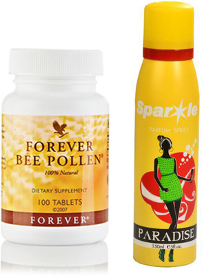

Forever Bee Pollen 100N tablets (026) With one sparkle perfume spray 150 ml(Set of 2)