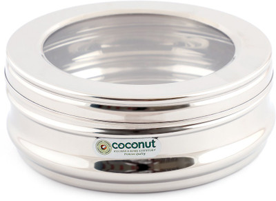 Buy Coconut Stainless Steel Sweet See Through Dabba 800 ml Steel