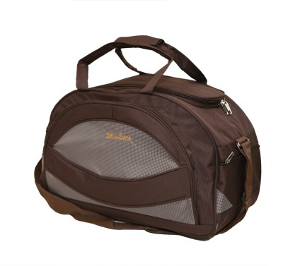 KUBER INDUSTRIES (Expandable) Travel Duffle Bag,Luggage Bag,Shoulder Bag,Carry Bag with Inner Pocket- Brown Duffel Without Wheels