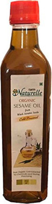 

Farm Naturelle Organic Virgin Cold Pressed Black Sesame Seed Cooking Oil (Til/Gingelly Oil) (415 Ml) Sesame Oil Plastic Bottle(415 ml)