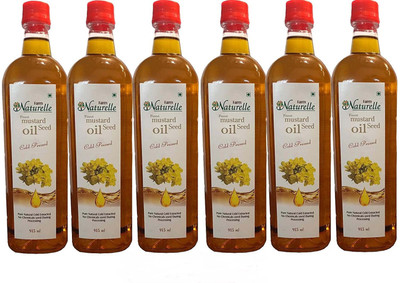 

Farm Naturelle 6 Nos-Virgin Cold Pressed (Kachi Kacchi Ghani) Mustard Oil Pack 6 x 915ML Mustard Oil Plastic Bottle(6 x 915 ml)