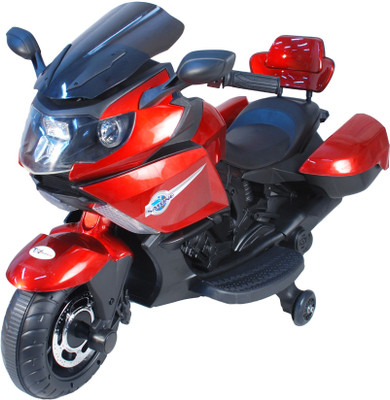 

Toy House Cruiser Motorcycle Rechargeable Bike Battery Operated Ride On(Maroon)