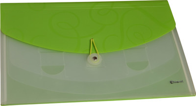 

My Creations Plastic 4 Pocket Expandable File(Set Of 1, Green)